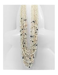 Fresh Water Pearls Necklace In Sterling Silver