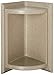Swan SS07211.129 Solid Surface Corner Shower Soap Dish, 5.75-in L X 5.75-in H X 11-in H, Mountain Haze