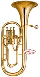 Student 3 Valves Gold Lacquered Baritone Horn SBAR