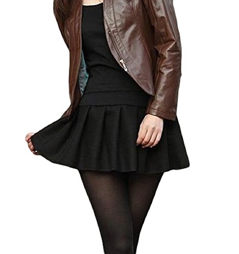 Eiza シンプル プリーツ ミニ スカート カチューシャ セット フレア レディース