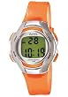 Women's Digital Multi-Function Orange Transparent Rubber Strap