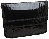 LeSportsac Large Laptop Sleeve,Black patent,one size