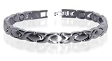 New Titanium Magnetic Hugs & Kisses Cute Bracelet 7.5