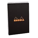 Rhodia Classic Black Wirebound Lined Pad 6 x 8 (#16)