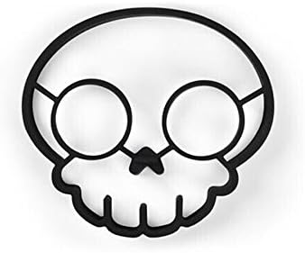 T&amp;B Egg Ring,Food Grade Silicone Egg Shaper,Cook Fried Egg Pancake Shaper (Skull)