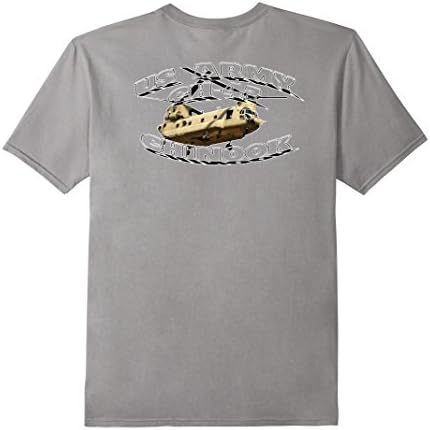 Men's US ARMY CH-47 Chinook T-SHIRT, ARMY CH-47 TEE Medium Slate