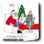 Rich Diesslins Cartoon Days of Christmas TCDC - Dale Hunt - Santa and the Useless Gift List - Mouse Pads