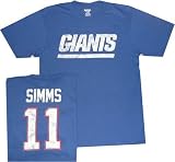 New York Giants Phil Simms Reebok Throwback Distressed Shirt