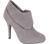 BRANDA-01 Women's Fashionable Ankle Boots with chains