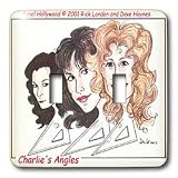 Londons Times Funny Panel Hollywood Cartoons - Charlie s Angles Math Might Just Be Fun - Light Switch Covers - double toggle switch