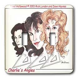 Londons Times Funny Panel Hollywood Cartoons - Charlie s Angles Math Might Just Be Fun - Light... by 3dRose LLC