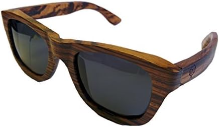 ME Zebrawood Wooden Sunglasses - Polarized Lenses, Premium