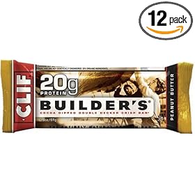 Clif Bar Builder's Bar, Chocolate Peanut Butter, 2.4-Ounce Bars, Pack of 12