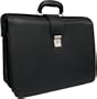 APC Guru Leather Legal Executive Briefcase (Black)