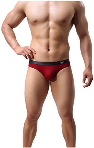 CAESER ARCHY Men's One Pack Thong Low Rise Pouches Bikini Stretch Brief