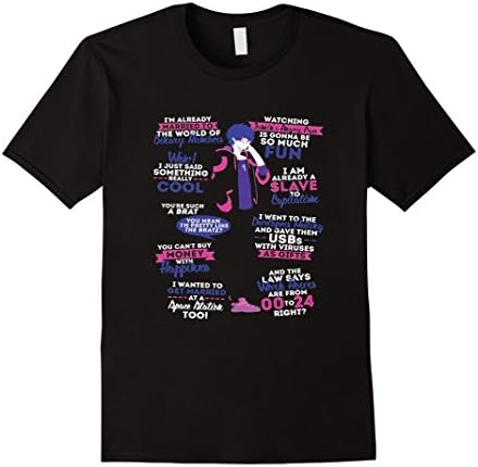 Men's 707 Quotes T Shirt Medium Black