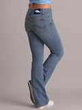 Denver Broncos Women's Cheerleader Boot Jeans - Medium Wash 2x33