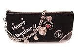 KATHY Van Zeeland - Kathy Van Zeeland "Heart Breaker" Clutch Black, Sassy...cute ~~~ Multi Uses !~!!!