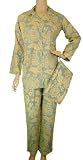 Roses Floral Toile French Elegant Design Long Sleeve Pajamas ~ 3 sizes