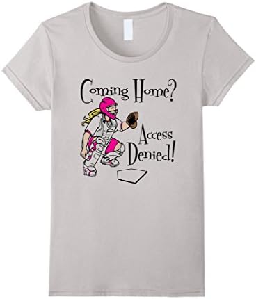 Women's Fastpitch Softball - Access Denied, pink T Shirt Medium Silver