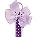 Wrapables Hair Clip and Hair Bow Holder, Purple Polka Dots