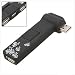Portable Black 4 Port PC USB 2.0 Hub for Laptop Notebook