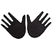 Ayliss 10Pairs Punk Hands Shape Adhesive Nipple Cover Disposable Pasties