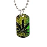 Weed Fashion Image Custom Unique Personalized Dog Tag Necklaces, dogtag size About 1.3X 2.2 inches Ideal Gift