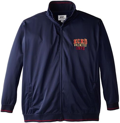 Ecko Unlimited Men's Big-Tall E72 Tricot Jacket, Navy, 3X/Big
