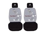A Set of 2 Official Licensed Universal-Fit Low Back Seat Covers with Separate Headrest Covers - Warner Brothers Cartoon Bugs Bunny