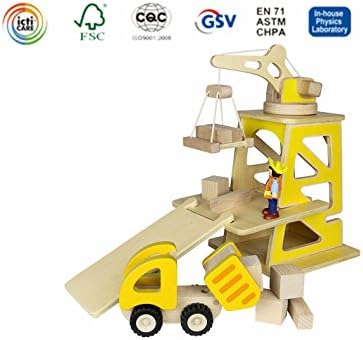 Masterkidz Wooden Construction Site Mini Playset(MK00958)