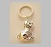 Beissring Babyrassel Hund H 10 cm, Silberauflage, versilbert