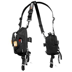 Trekker Lt (Black) _ Flashlight Tools and Camera GPS Shoulder Holster by Cameras
