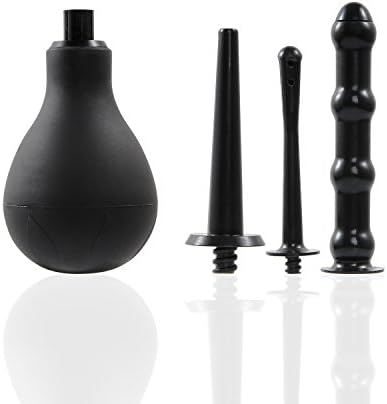 Silicone Enema Bulb with three attachments medical Douche device