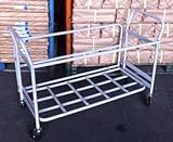 【送料無料】　折りたたみパイプ椅子収納台車　20脚収納　TC-1430