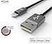 Volts Solutions 6ft Lightning to USB Cable Nylon Braided Charger with Aluminum Case 8-pin Connector for Smartphones & Tablets - Gray