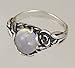 A Gorgeous Sterling Silver Rose Ring Featuring a title=