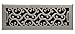 Accord AMFRSNC412 Charleston Floor Register, 4-Inch x 12-Inch(Duct Opening Measurements), Satin Nickel