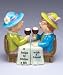Whimsical Whining Wine Ladies Magnetic Salt and Pepper Shakers Set New