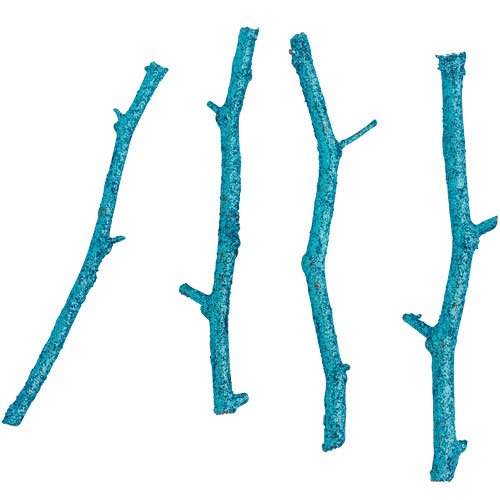 Deko-Zweige türkis L = ca. 16 cm 6 St.