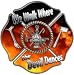 Firefighter Maltese Cross We Walk Where The Devil Dances Decal 12