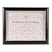 Document Frame, Black Plastic, 8 1/2 x 11