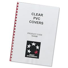 5 Star Office Deckbl�tter f�r Kammbindungen (PVC 250 Mikron A4) 100 St�ck transparent