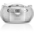 Philips AZ1027/05 Portable CD and Cassette Player with AM/FM Radio - Silver