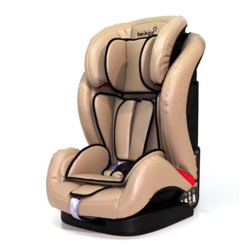 Twingo Group 123 Car Seat (1-12 Years) - Luxury Beige Faux Leather