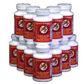 SportLegs (With Calcium) Dietary Supplement (120 capsules) TEAM DOZEN (12 Bottles)