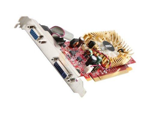 MSI Nvidia Geforce8 8400GS 512MB Windows 7 DVI VGA PCI Express Video Graphics Card