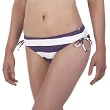 Xhilaration Wide Stripe Hipster Swim Bottoms - Purple/ White