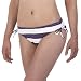 Xhilaration Wide Stripe Hipster Swim Bottoms - Purple/ White