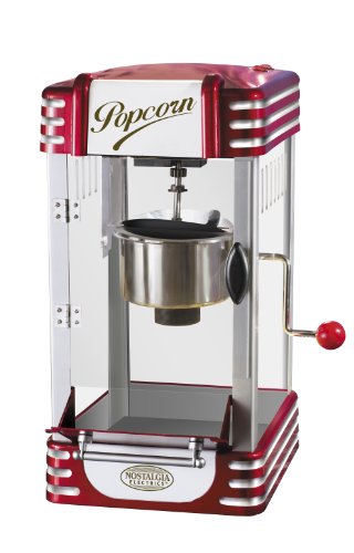 "Nostalgia Electric Retro Series Kettle Popcorn Maker (Red and Silver) (20.5""H x 10.5""W x 11.5""D)"